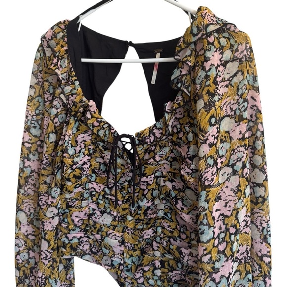 Free People Mabel Printed Blouse, Size XS - Picture 6 of 12